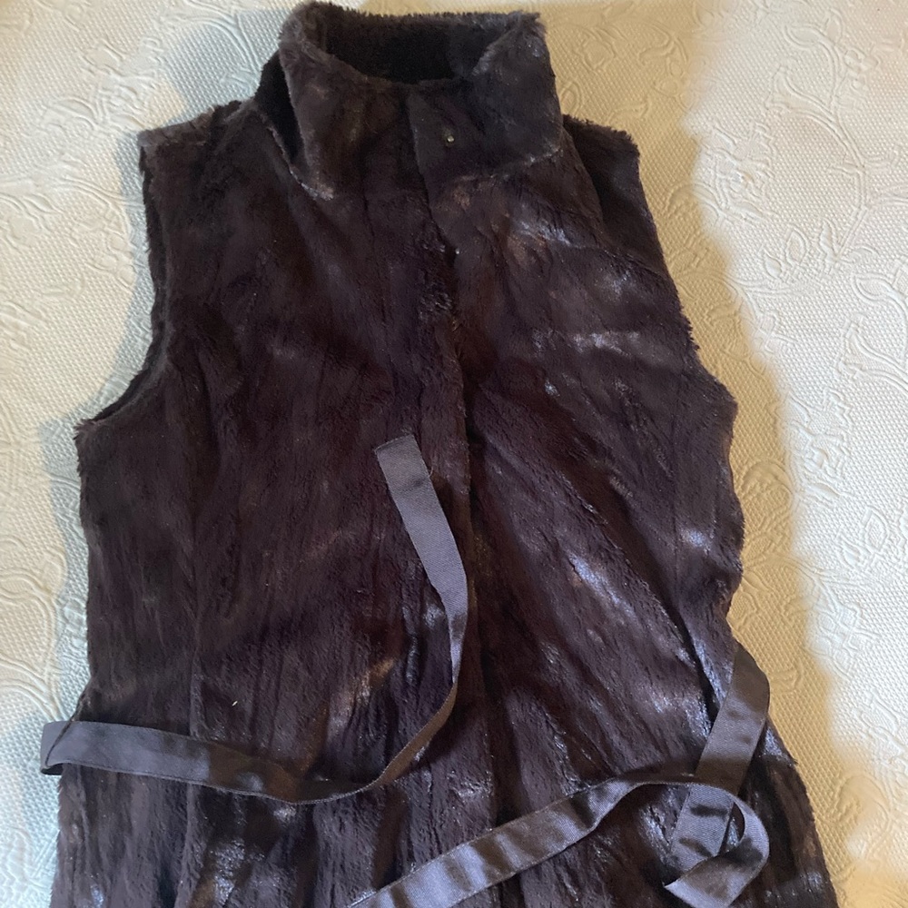 Banana Republic fur vest